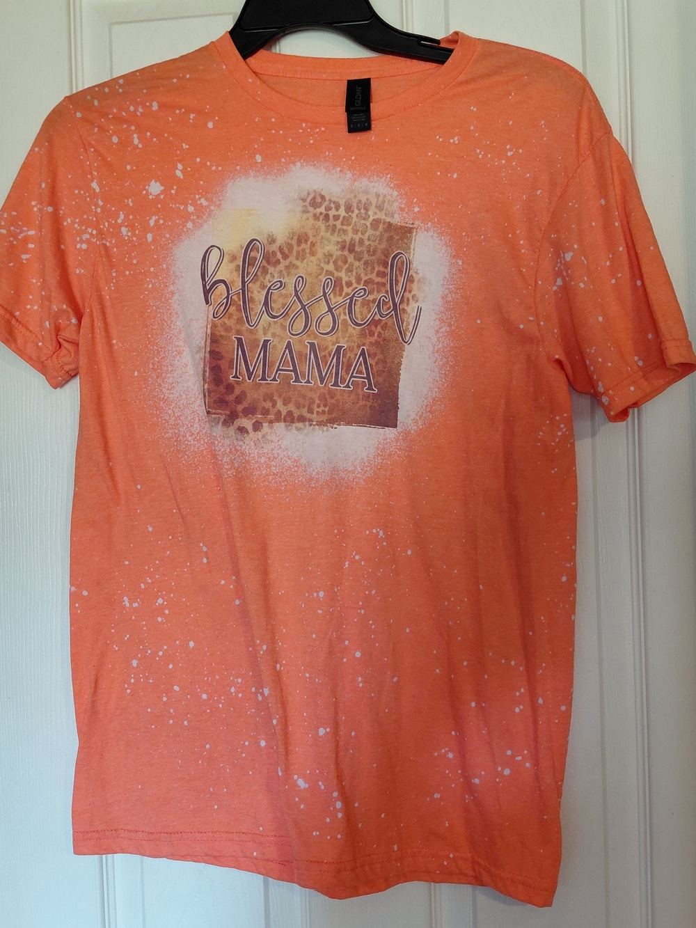 Gildan Orange 'Blessed MAMA' Graphic Tee